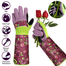 1Pair Gardening Thorn Proof Long Gloves Garden Planting Pruning Tool Lawn Glove - £23.31 GBP