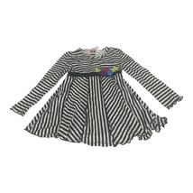 Kids Headquarters Girls Black/White Striped Long Sleeved Dress Size 6 - £11.00 GBP