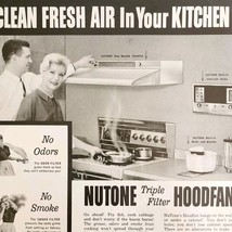 1962 Nutone Triple Filter Stove Hood Fan Advertisement Kitchen Appliance... - $19.99