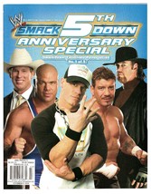 VINTAGE 2004 WWE Smackdown 5th Anniversary Magazine John Cena Kurt Angle - £15.81 GBP