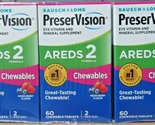 NEW 24 Pack Bausch + Lomb PreserVision AREDS 2 Formula Mixed Berry Flavo... - $100.00