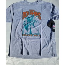 NFL Miami Dolphins Shirt Men&#39;s XLarge Grey Star Wars YODA New Size XL - £17.85 GBP