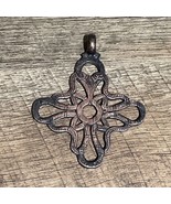 Ethiopian Coptic Cross Traditional Ornate Pendant Large 3.5” x 2.75” - £11.34 GBP