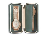 Bey Berk Davidson Leather Double Watch Travel Case in Hunter Green - £49.16 GBP
