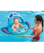 Swimways Sun Canopy Baby BLUE BIRD Boat Pool Float - NEW Babies 9 - 24 M... - $12.12