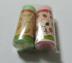 USJ JAPAN Limited PEANUTS SNOOPY Eraser  2 pieces Strawberry banana - $9.50