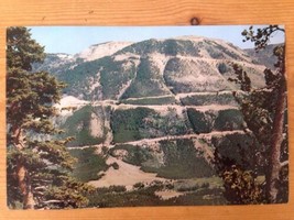 Vintage 1955 Montana Beartooth Mountains Yellowstone Park Color Tinted P... - $18.99