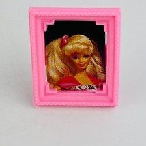 Adorable Barbie Pink Framed Picture Toy For Doll Playsets Kids Pretend Play - £14.14 GBP