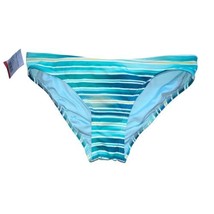 Vince Camuto Striped Bikini Swimsuit Bottom Azure Blue Women&#39;s Size XS NWT - $8.61