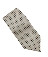 Jos A Bank Mens Silk Tie Beige Blue Brown Diamond Pattern Italy Formal D... - $20.79