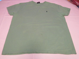 Polo By Ralph Lauren Men&#39;s short sleeve cotton t shirt green L GUC@ - £16.39 GBP