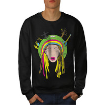 Wellcoda Peace 42 Stoner Rasta Mens Sweatshirt, Love Casual Pullover Jumper - £23.62 GBP+