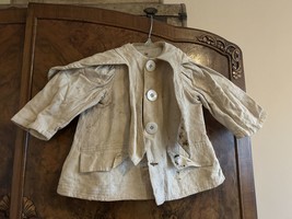 Antique Edwardian childs boys jacket thrashed distressed Victorian cape ... - $27.72