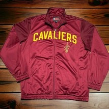Cleveland Cavs Cavaliers Mens Large Track Jacket Full-Zip Wine Red NBA G... - £14.56 GBP