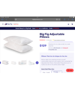 Big Fig Adjustable Pillows With extra stuffing - $1,478.99 MXN