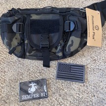 Protector + Camo Water Repellent Tactical Pack Waist Belt Bag Travel Hip... - $24.99