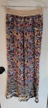 Womens S Hayden Multicolor Floral Print Wide Leg Pants - £14.75 GBP