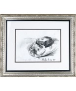 Leonid Balaklav Untitled (Sleeping Child) Charcoal on Paper Signed &amp; Dat... - £1,491.25 GBP