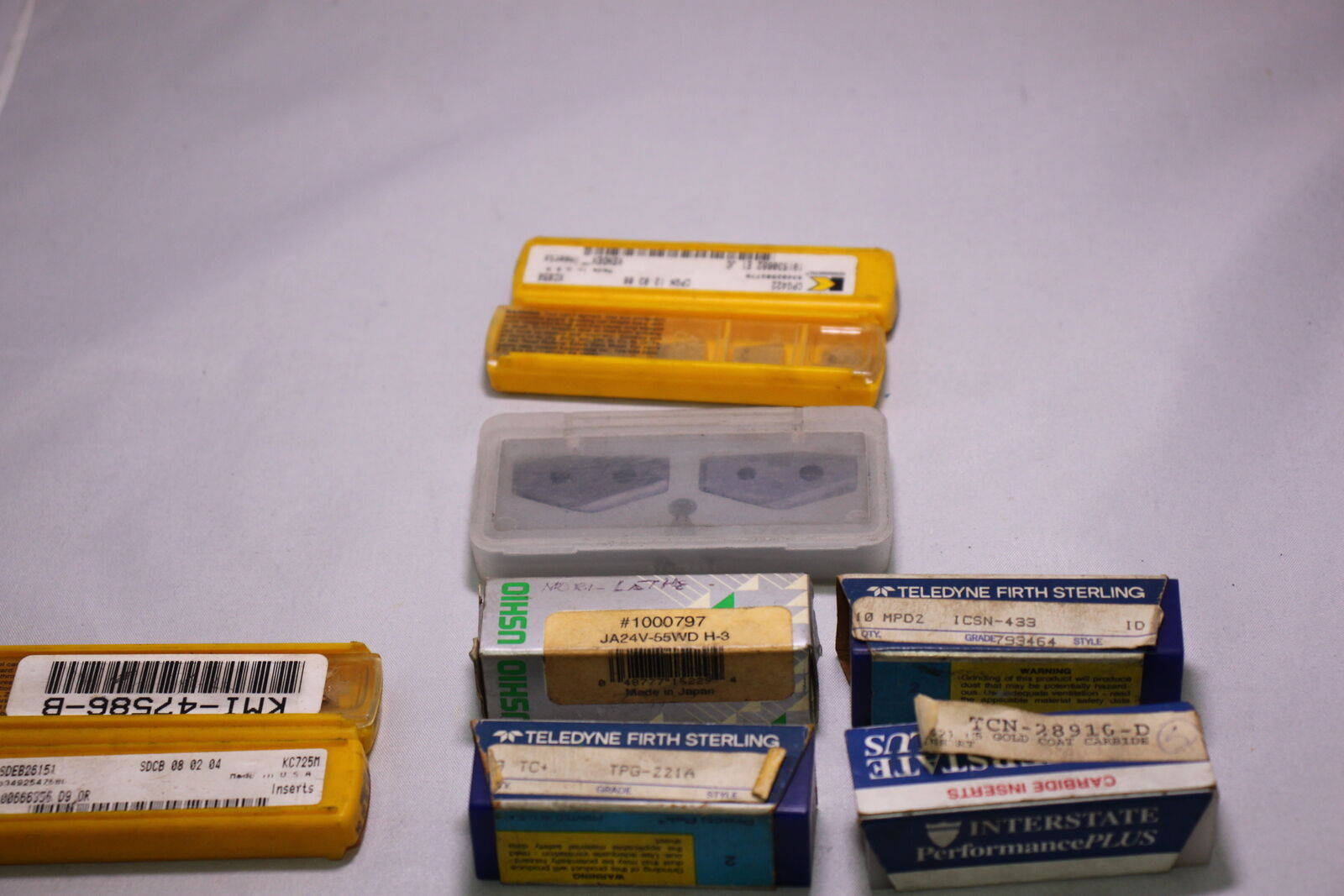 Assorted Carbide Inserts of partially filled boxes | Kit # 013 - $175.00