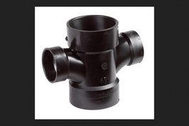 Charlotte Pipe Schedule 40 3 in. Hub x 3 in. Dia. Hub ABS Sanitary Tee - £21.37 GBP