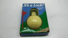 Vintage Combination Padlock #1202 Golf Ball by Two&#39;s Company FREE SHIPPING! - £19.90 GBP