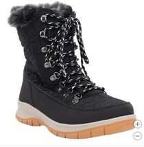Chooka Womens Boots Black Winter Water-Repellent Memory Foam Warm Plush ... - $62.99