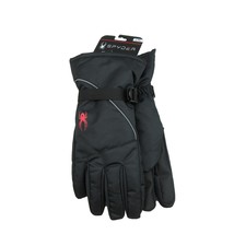 Spyder Insulated Ski Winter Snow Black Red Gloves Men&#39;s Size Large / XL NEW - £35.26 GBP