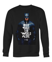 Batman I Can Save The World Crew Neck Long Sleeve Sweatshirt - £36.18 GBP