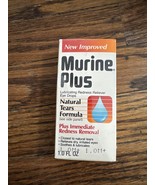 Vintage 1994 Murine Plus Natural Tears Formula Eye Drops 1oz - $24.75