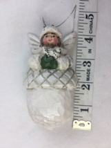 Pam Schifferl White Angel On Acorn christmas Ornament  - £17.97 GBP