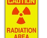Caution Radiation Area Sticker Safety Decal Sign D2231 - $1.95+
