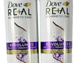 2 Pack Dove Real Bio Mimetic Care Revolumize Coconut Vegan Conditioner 10oz - £21.10 GBP