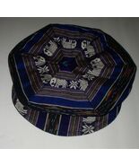 Thai Silk Thailand Elephant Hat Cap Tribal Ethnic Soft Beret with Bill U... - $140.77 CAD