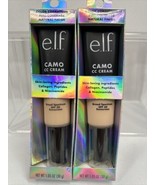 (2) Fair 125 C ￼e.l.f. Camo CC Creme Color Correcting Medium-Full Founda... - $169.11 MXN