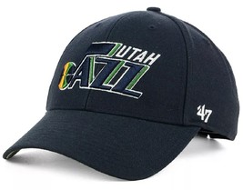 Utah Jazz NBA &#39;47 MVP Navy Blue Vintage Logo Hat Cap Adult Men&#39;s Adjustable - €16,96 EUR