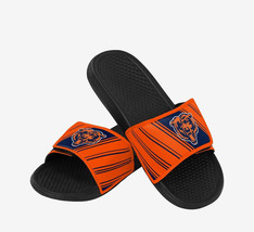 NFL Chicago Bears Mens Adjustable Slides 11/12 Large Sandals House Shoes... - £27.61 GBP
