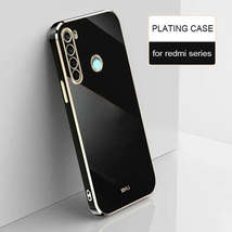 Plating Square Gold Frame Phone Case On For Xiaomi Redmi Note 8 2021 New 9 S Not - £8.16 GBP+