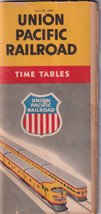 Vintage 1953 Union Pacific Railroad RR Timetable Time Tables System Map ... - £3.13 GBP