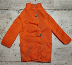 Vintage 1970s Mattel Barbie Best Buy Fashions Orange Rain Jacket Coat #7822 - $8.15