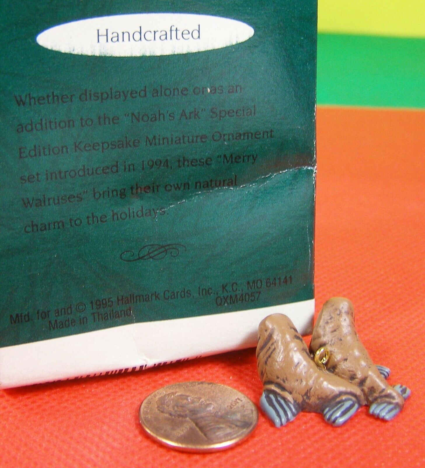 Hallmark Miniature Keepsake Ornament "Merry Walruses"   1994 Item image 2
