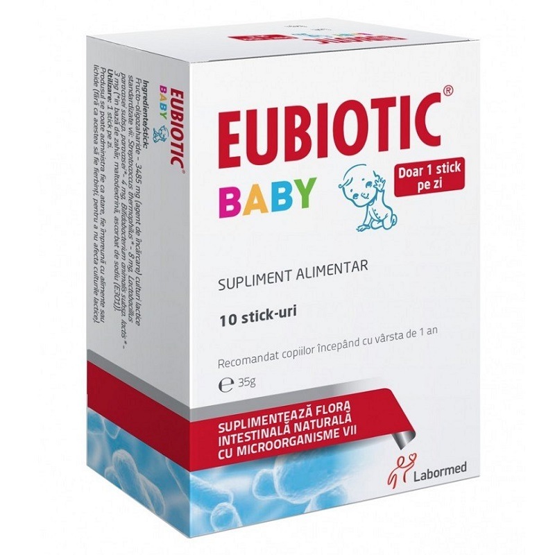 Primary image for Eubiotic Baby, 10 sticks, relieve colic and digestive irritability, probiotic