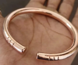 1 Pc Pure Copper Bangles Men Women Bracelet Bangle, Healing Bangles, Solid - $23.08+