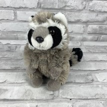 Wild Republic Small Raccoon Plush Stuffed Animal Toy Gray Black 8&quot;  - £8.96 GBP