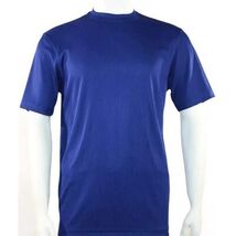 Men Dressy T-Shirt Log-In Uomo Crew Neck Silky Short Sleeves 218 Midnight Blue image 2