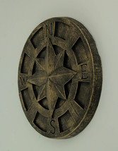 Scratch &amp; Dent Bronze Nautical Compass Rose Stepping Stone Wall Plaque - £26.07 GBP