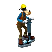 Disney Goofy with Jackhammer Figure Construction Road Worker Plastic Cake Topper - £3.05 GBP