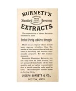 Burnett&#39;s Flavored Food Extracts 1885 Advertisement Victorian Baking ADB... - €17,14 EUR