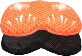 Orange Anti Slip Kayak Seat Cushion Waterproof Gel Boat Canoe Rowing Stadium - £31.49 GBP