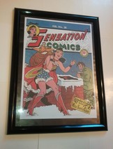 Wonder Woman Poster # 2 FRAMED Sensation Comics #38 (1945) Harry G Peter Xmas - £59.25 GBP