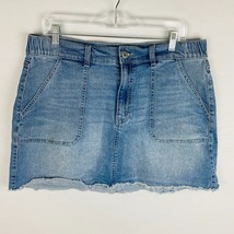 No Boundaries Juniors XL 15 / 17 Denim  Jean Pencil Skirt With Pockets F... - £15.04 GBP